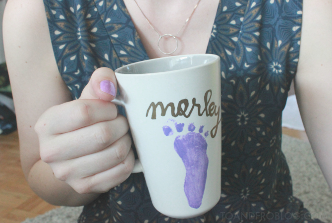 footprint mug diy