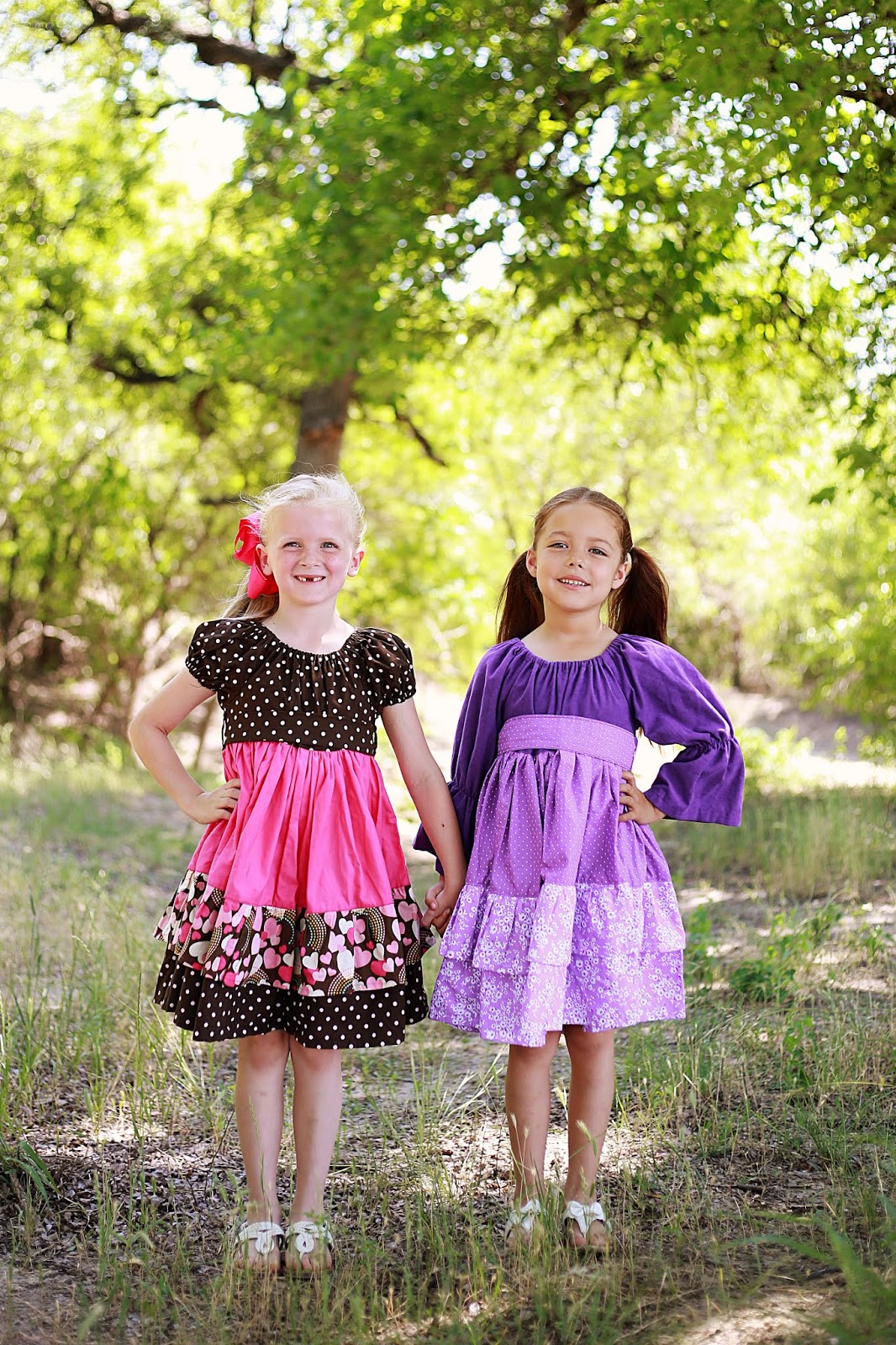 Ruffled Peasant Dress Sewing Pattern, Allana Ruffled Peasant Dress