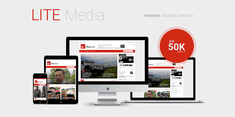 LITE Media - Premium Blogger Template