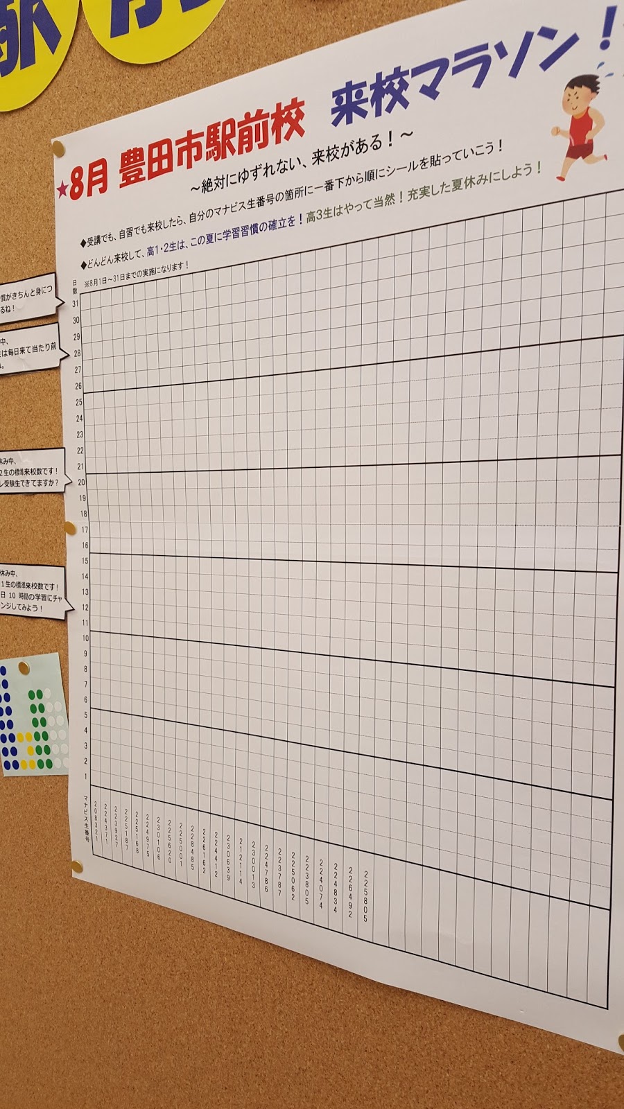 河合塾マナビス 豊田市駅前校 7月がおわっちゃいますよー