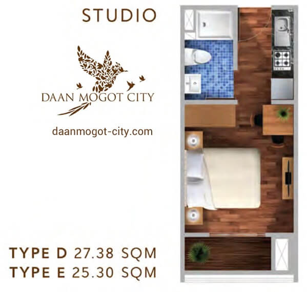 Apartemen DAMOCI Jakarta Tipe Studio Apartemen DAMOCI Jakarta Tipe Studio