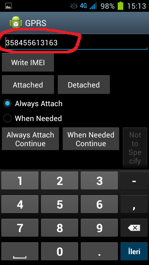 galaxy s5 replika imei degistirme kodu