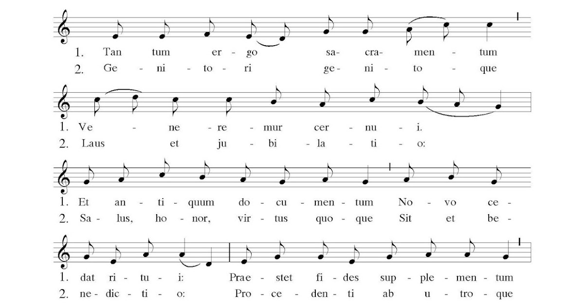 Tantum Ergo Testo Latino E Italiano Thánh Ca Cộng Đồng: Tantum Ergo - 394