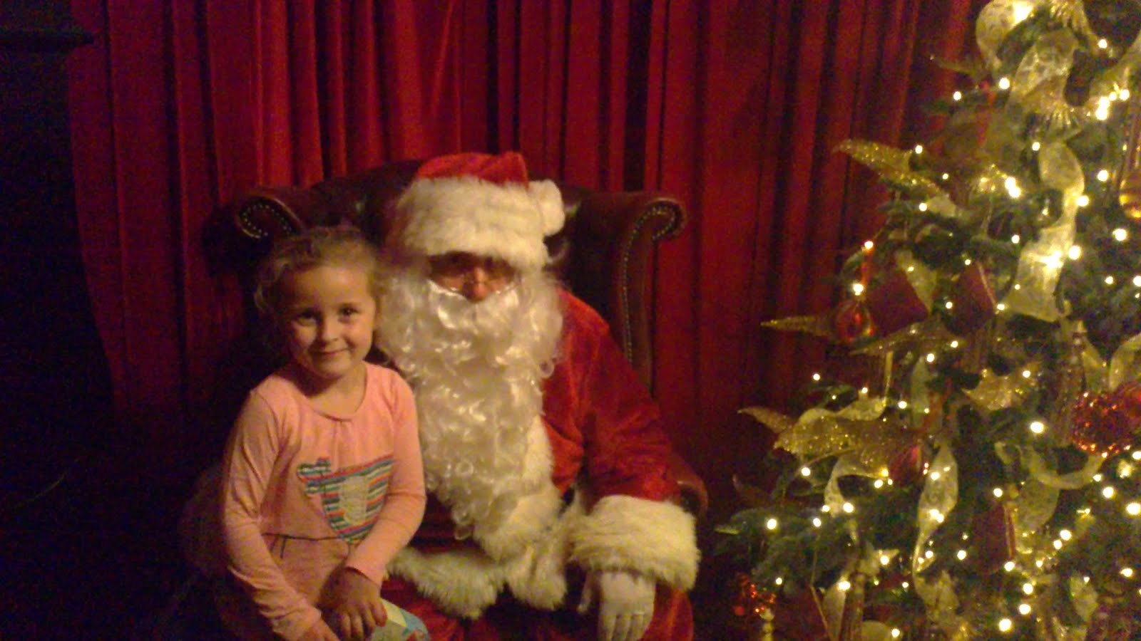 Pebbles and LBs Blog Father Christmas at Chessington Garden Centre