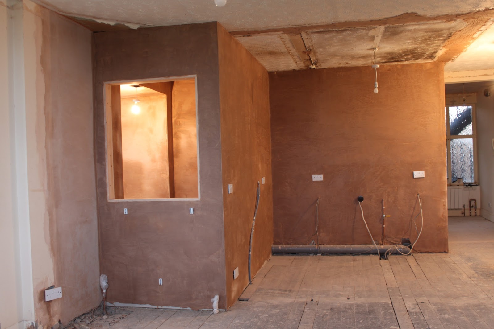 Plastering 4u Openplan Kitchen & Living Room Ceiling And Walls Plastered