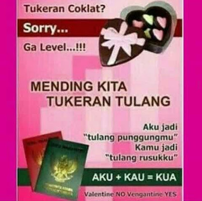 10 Kata Kata Lucu Terbaru Hari Valentine