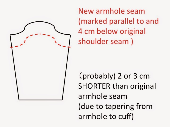 The Japanese Phrase of the Day shortening sleeve length and taking in shoulder