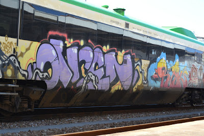 граффити на португальских поездах