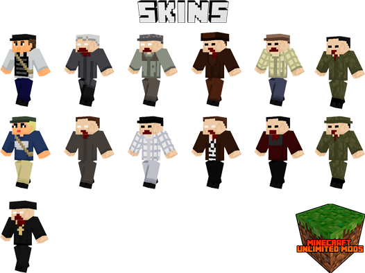 DayZ mod Minecraft skins