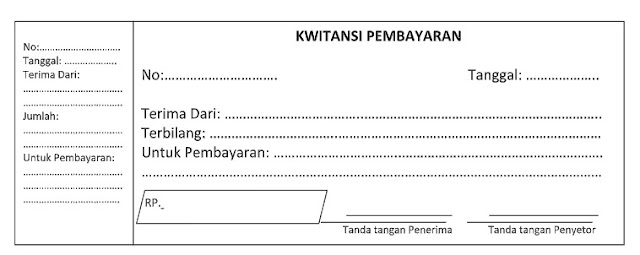 Cara Membuat Format Kwitansi Kosong Di Words Dan Excel