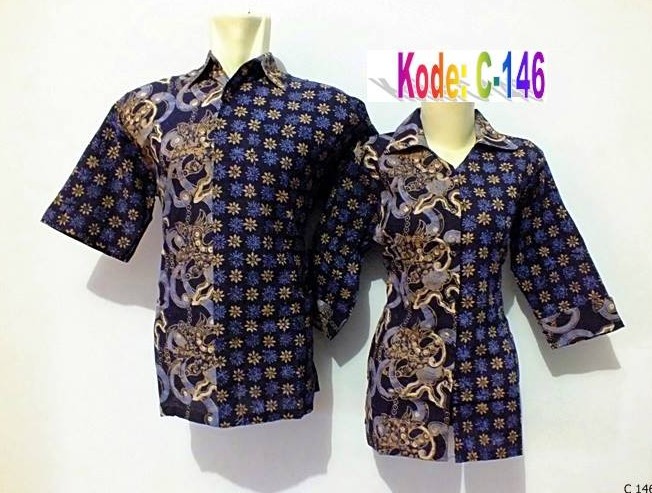 model seragam pernikahan baju formal berpadu dengan batik