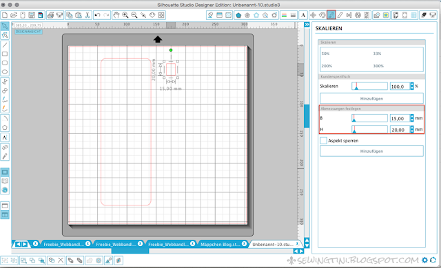 Tinis Plotter Tutorials - Folge 12 - Webbandleiter