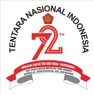 Logo Hut TNI ke-72 Logo Hut TNI ke-72
