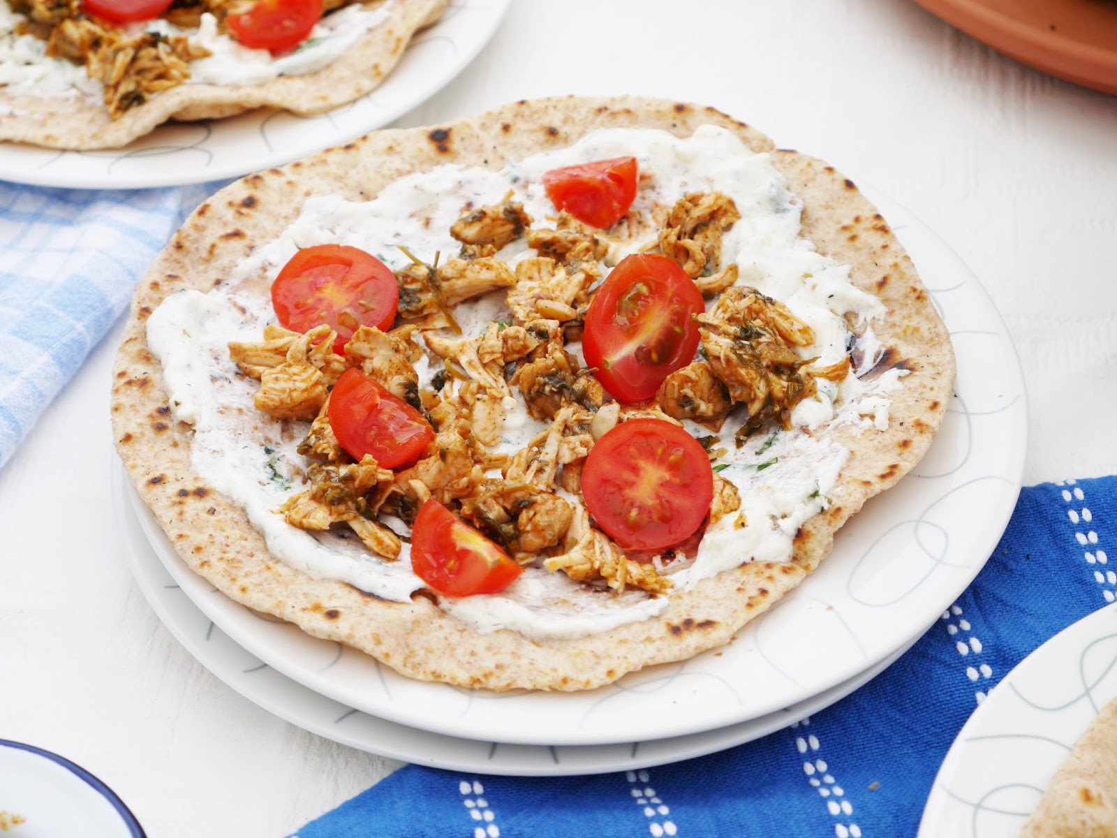 This Muslim Girl Bakes Smoky Paprika Lemon Chicken Wraps + Basil Feta Yoghurt.