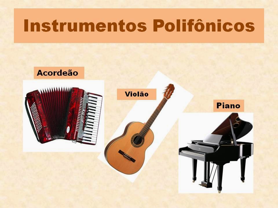 Arte no Colégio Thales 1ª Série Texto 4 INSTRUMENTOS MUSICAIS
