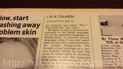 L'intervista rilasciata Tolkien Dick Plotz Seventeen, 1967