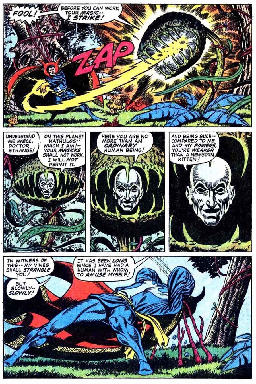 Jim Starlin bronze age 1970s marvel comic book page - Marvel Premiere #8 / Doctor Strange