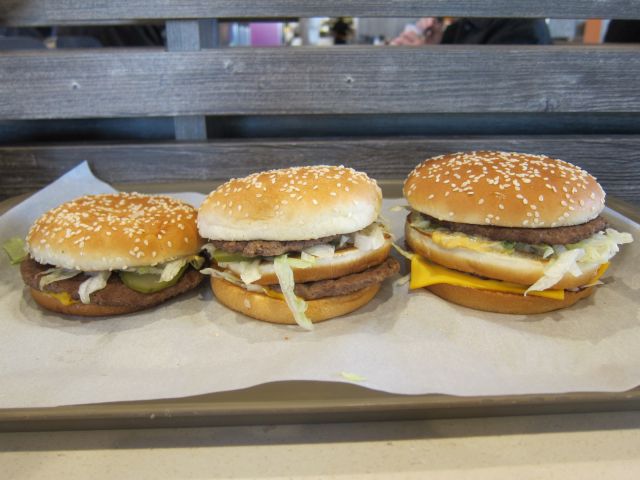 Mcdonald S Mac Jr Big Mac And Grand Mac Comparison Brand Eating