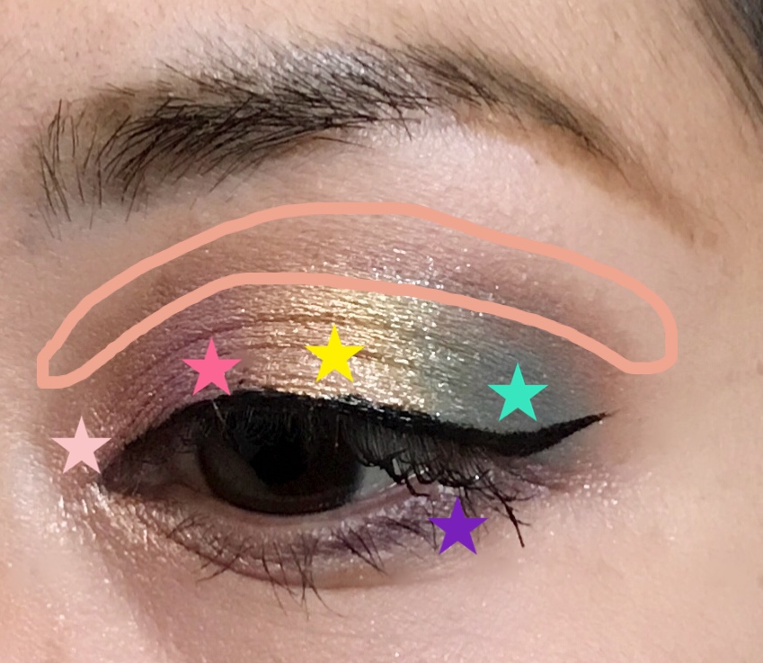 vol.54 Iridescent Unicorn Eye Look ユニコーン虹色カラー