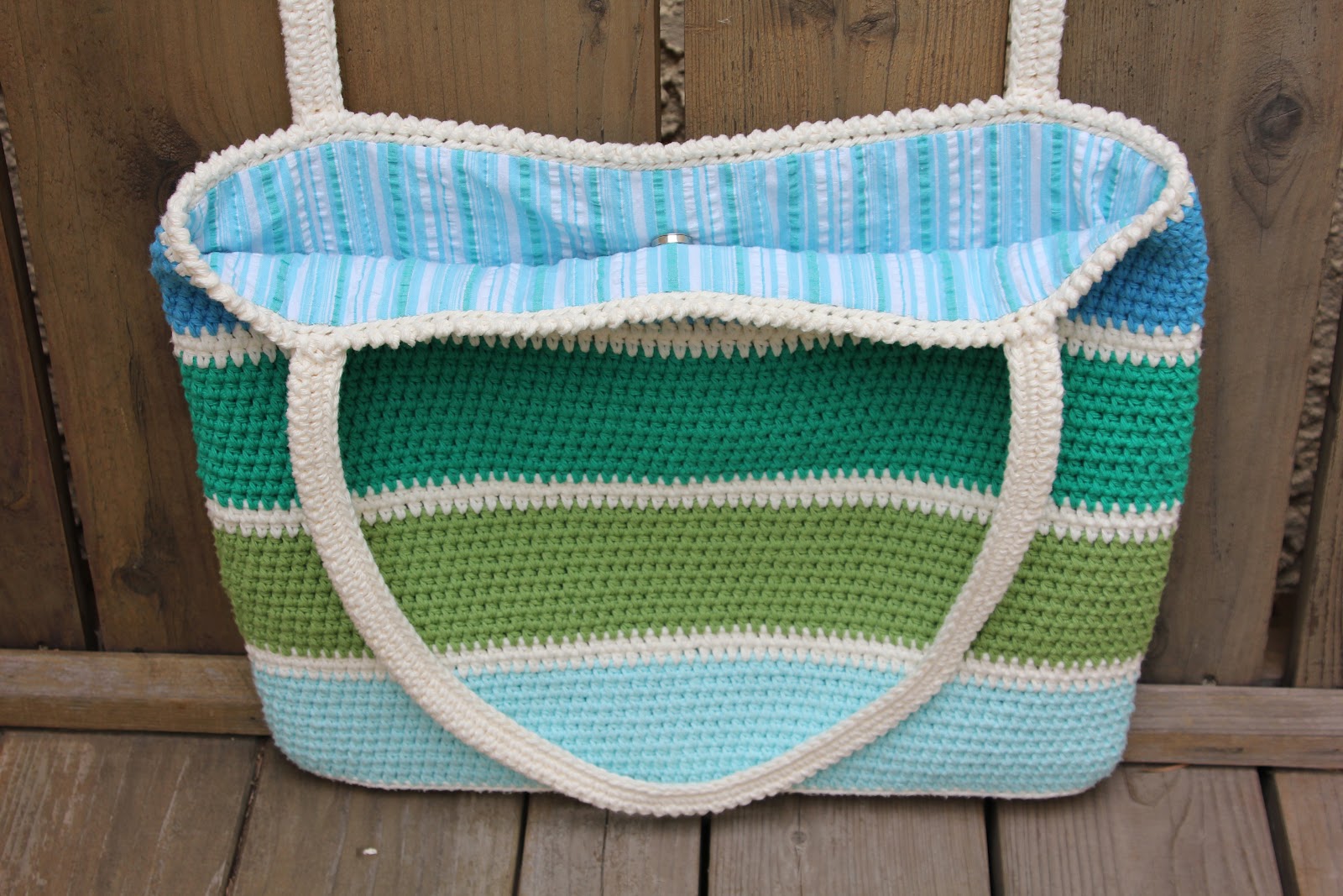 handmade&homemade: Striped Summer Tote