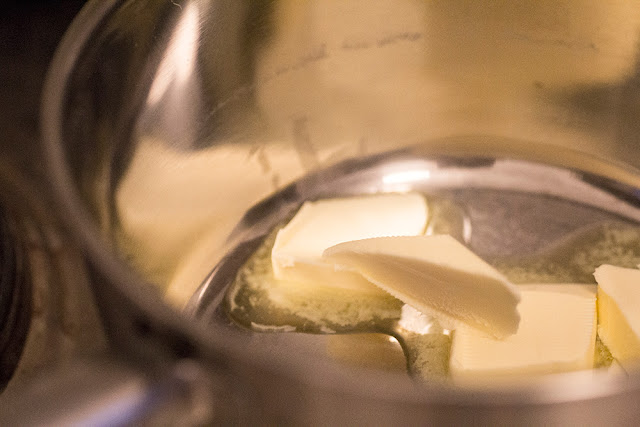 Melting butter