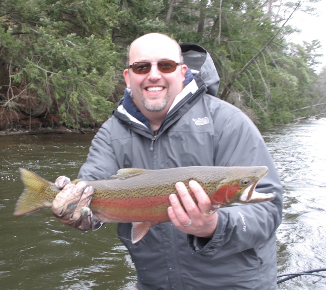 Jay Allen FlyFishing 4/15/11 Muskegon River Steelhead
