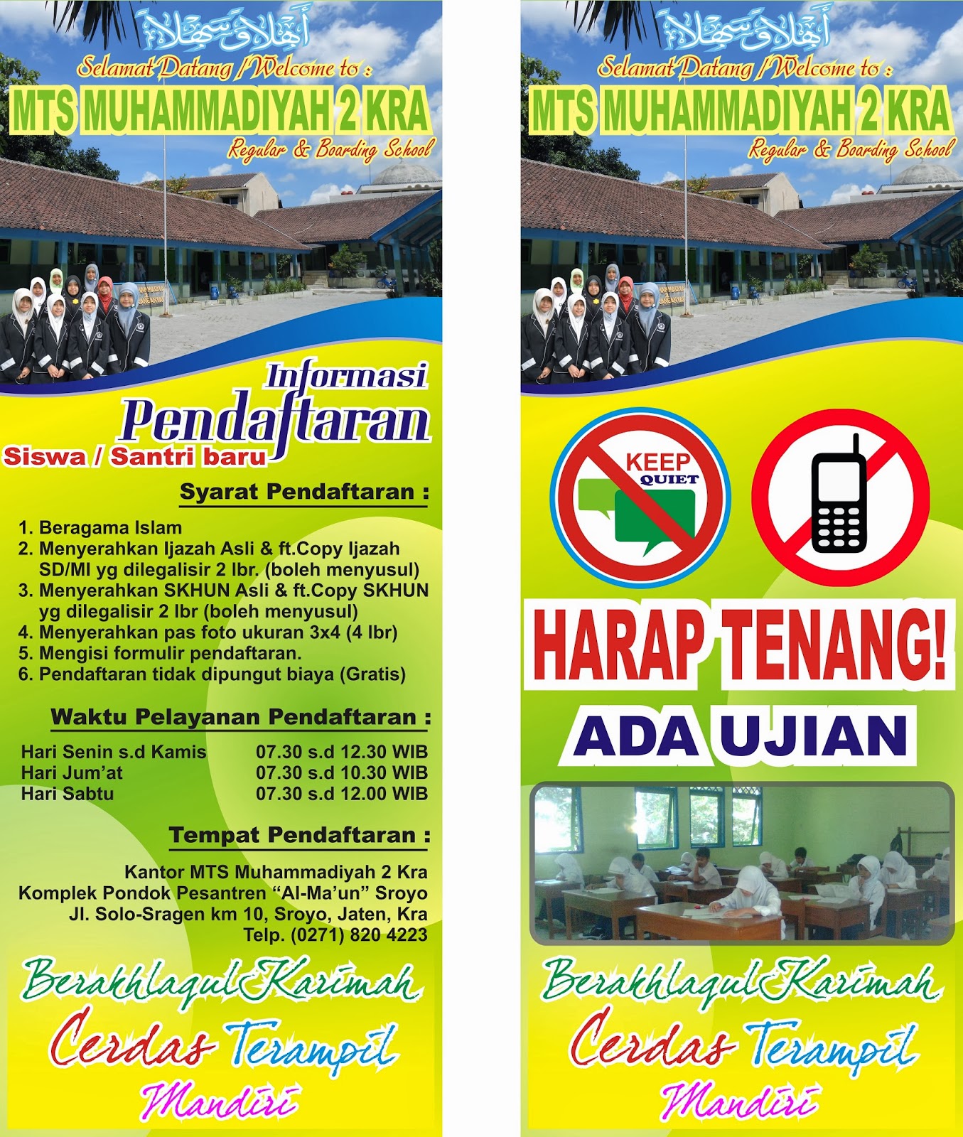 Contoh Banner Ujian - contoh desain spanduk