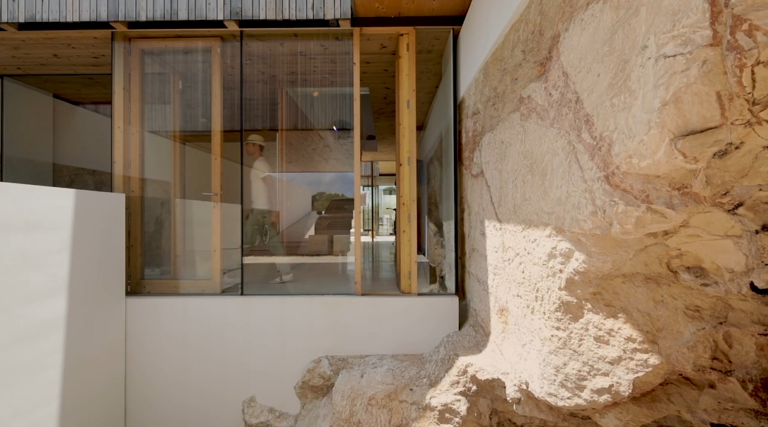 22 Interior Design Photos vs. Marià Castelló Martínez Modern Home Nested In Stone Tour