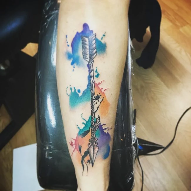 tatuaje de acuarela