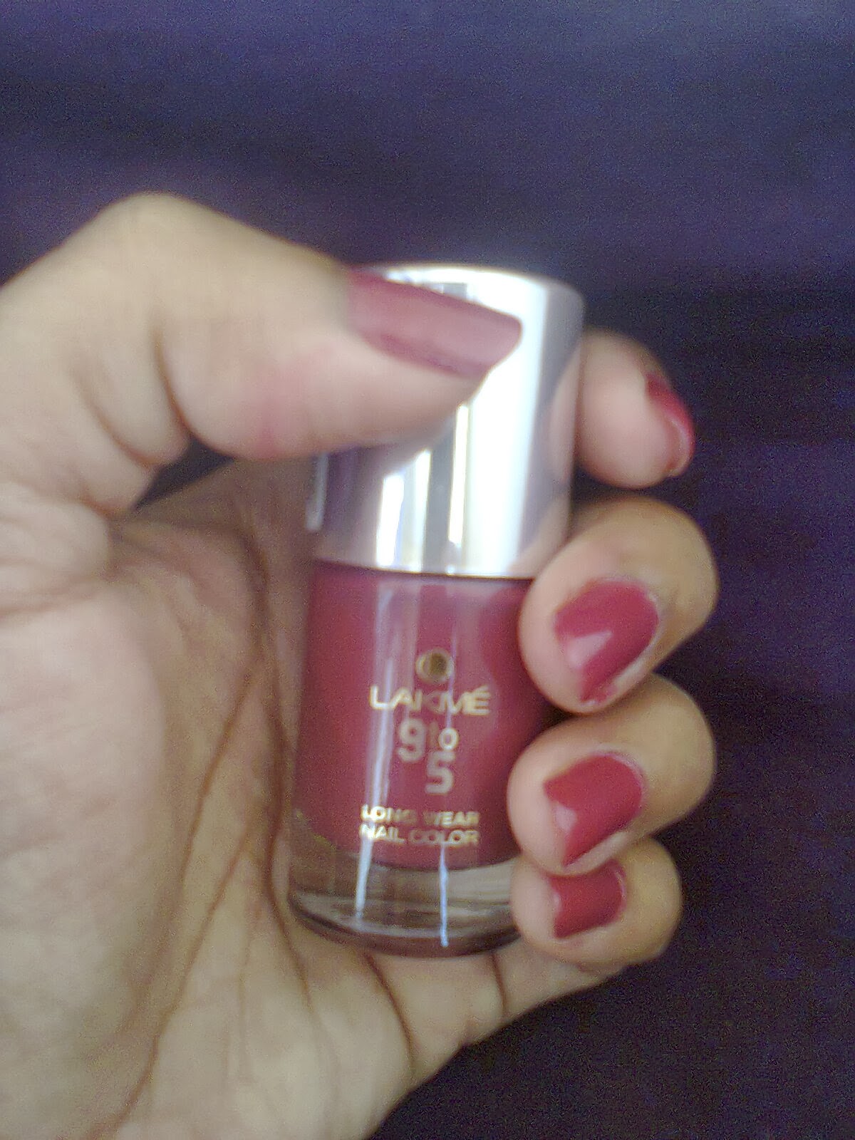 MyCosmeticDiary Lakme 9 to 5 Long Wear Nail Polish "ShadeRust Project