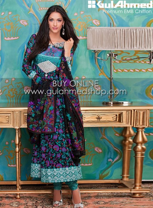 Eid Collection 2012 By Gul Ahmed Newluk Fashion