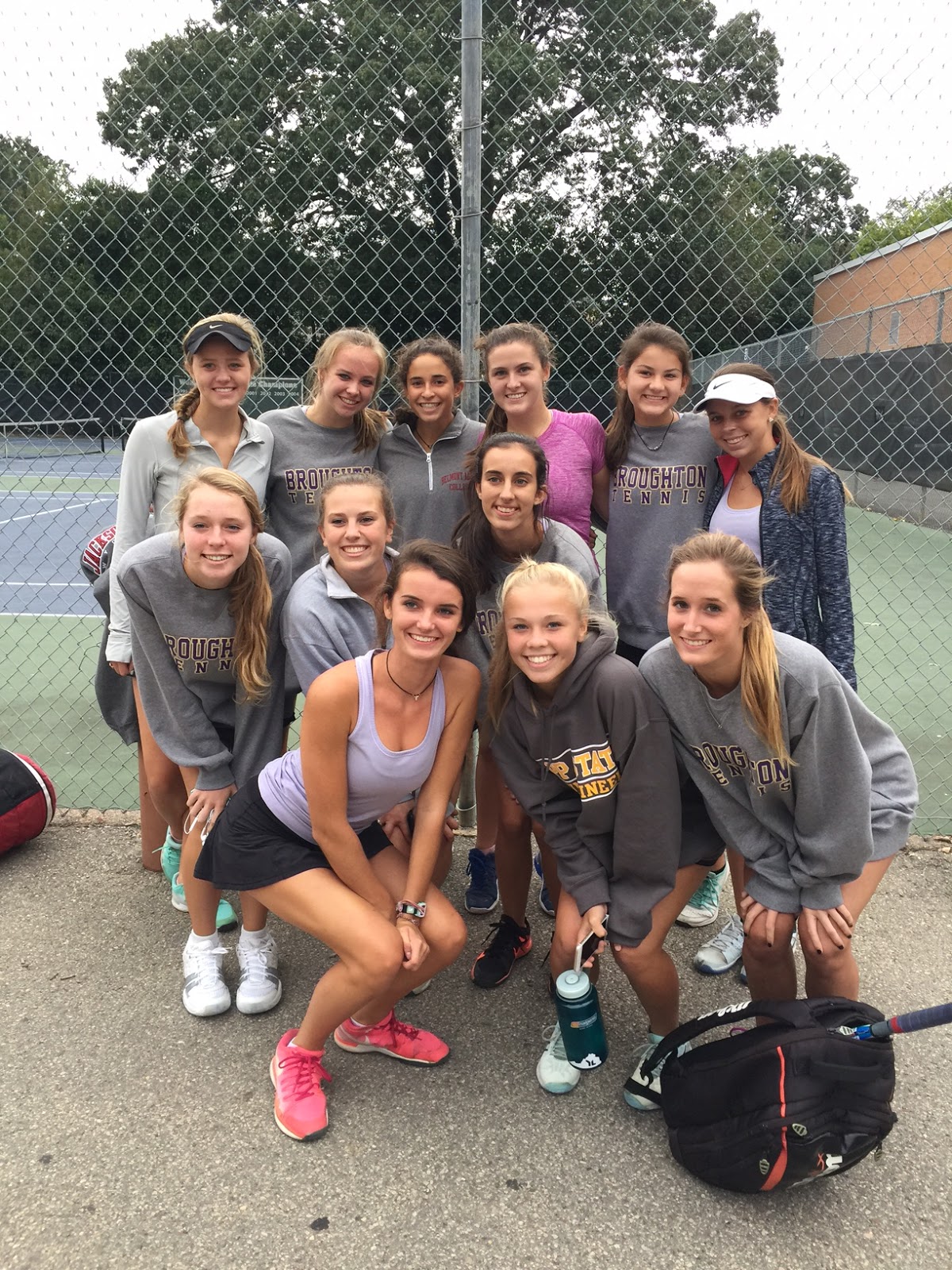 The 2016 Broughton Women's Tennis Team