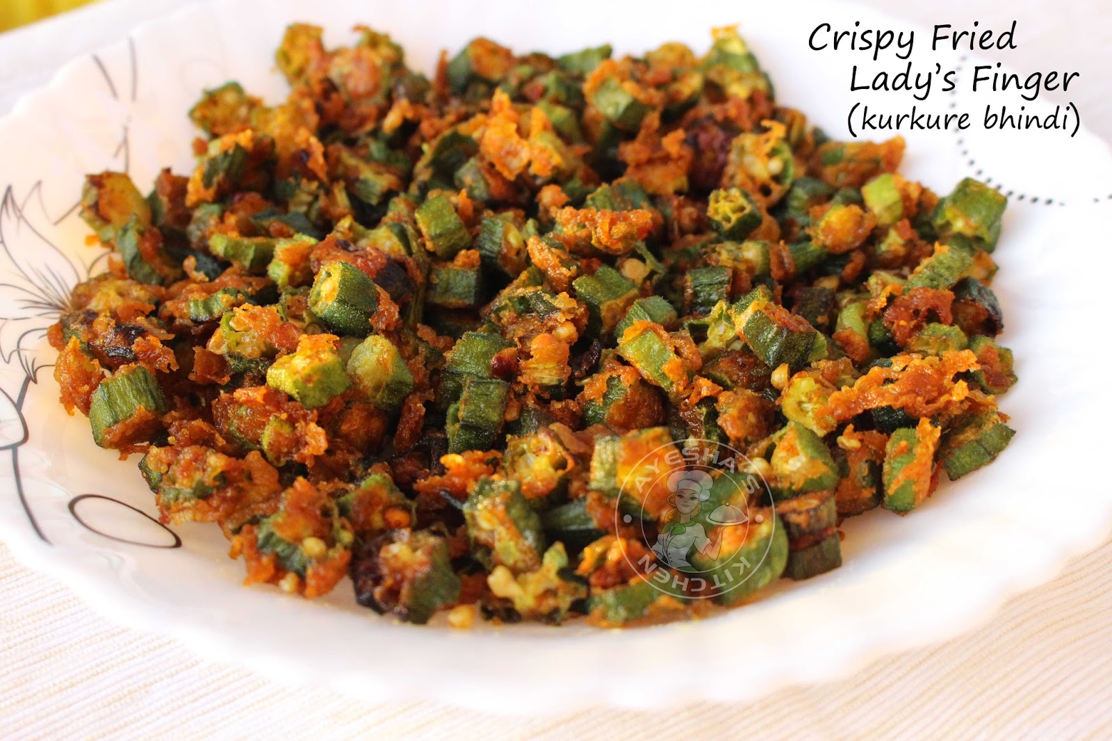BHINDI FRY RECIPE KURKURE RECIPE / CRISPY LADYS FINGER