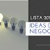 Lista de Ideas de Negocios 2018