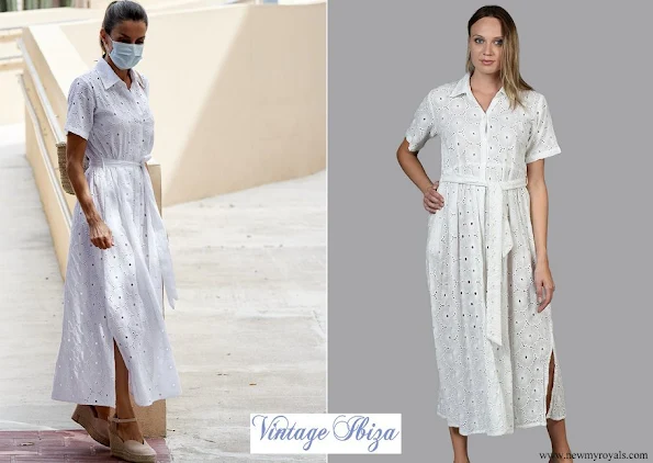 Queen Letizia wore Vintage Ibiza dress