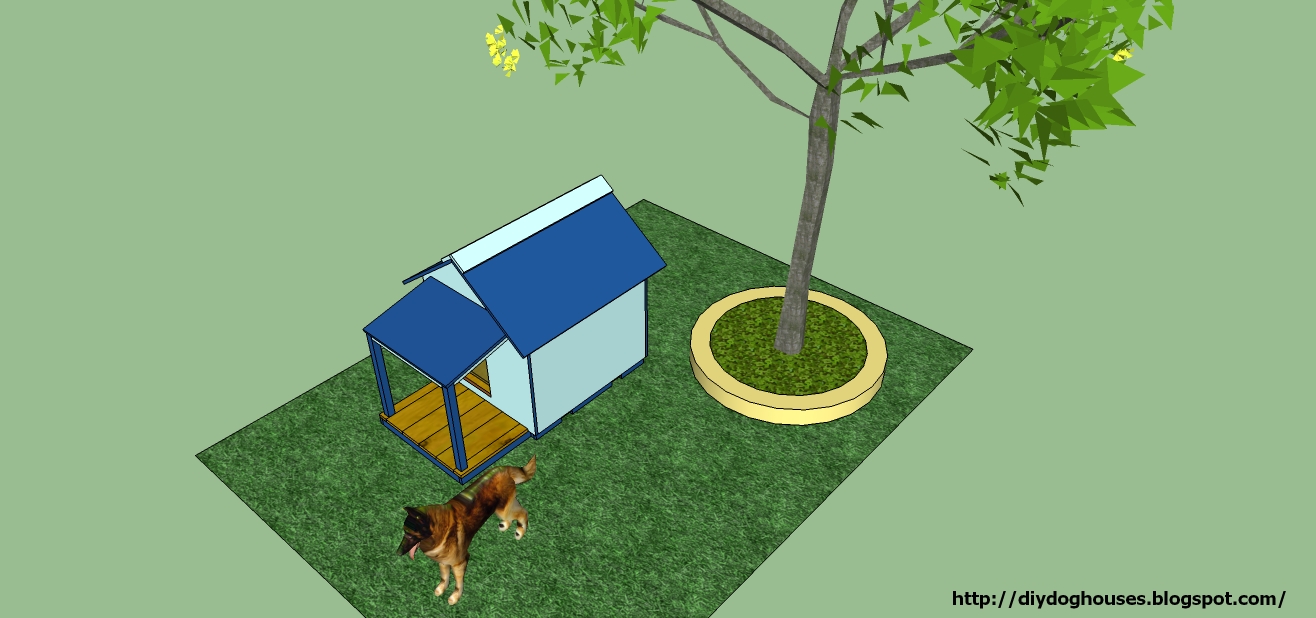  Dog House Plans With Deck also Large Dog House Plans With Porch. on
