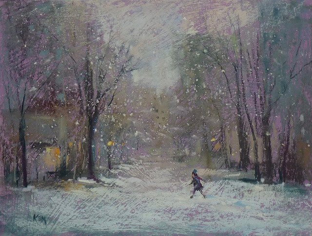 Painting My World: Painting a Winter Landscape 6 Easy Steps
