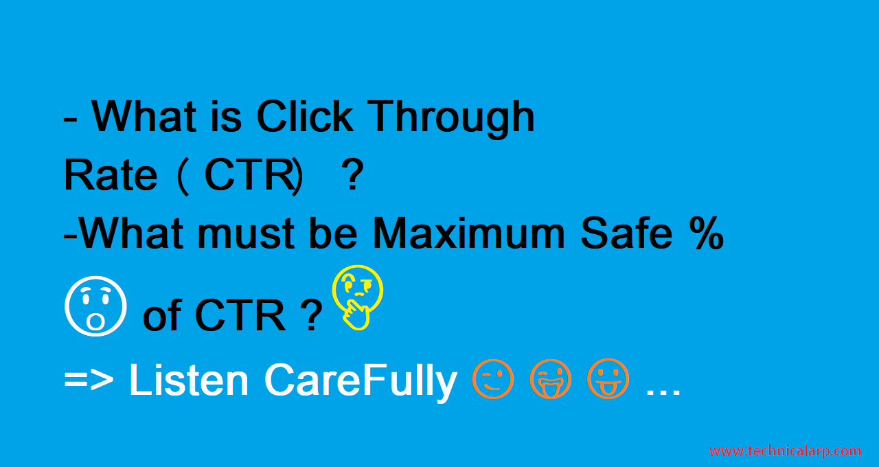 What is CTR, RPM, CPC, Page Views & Impression Views Basics of