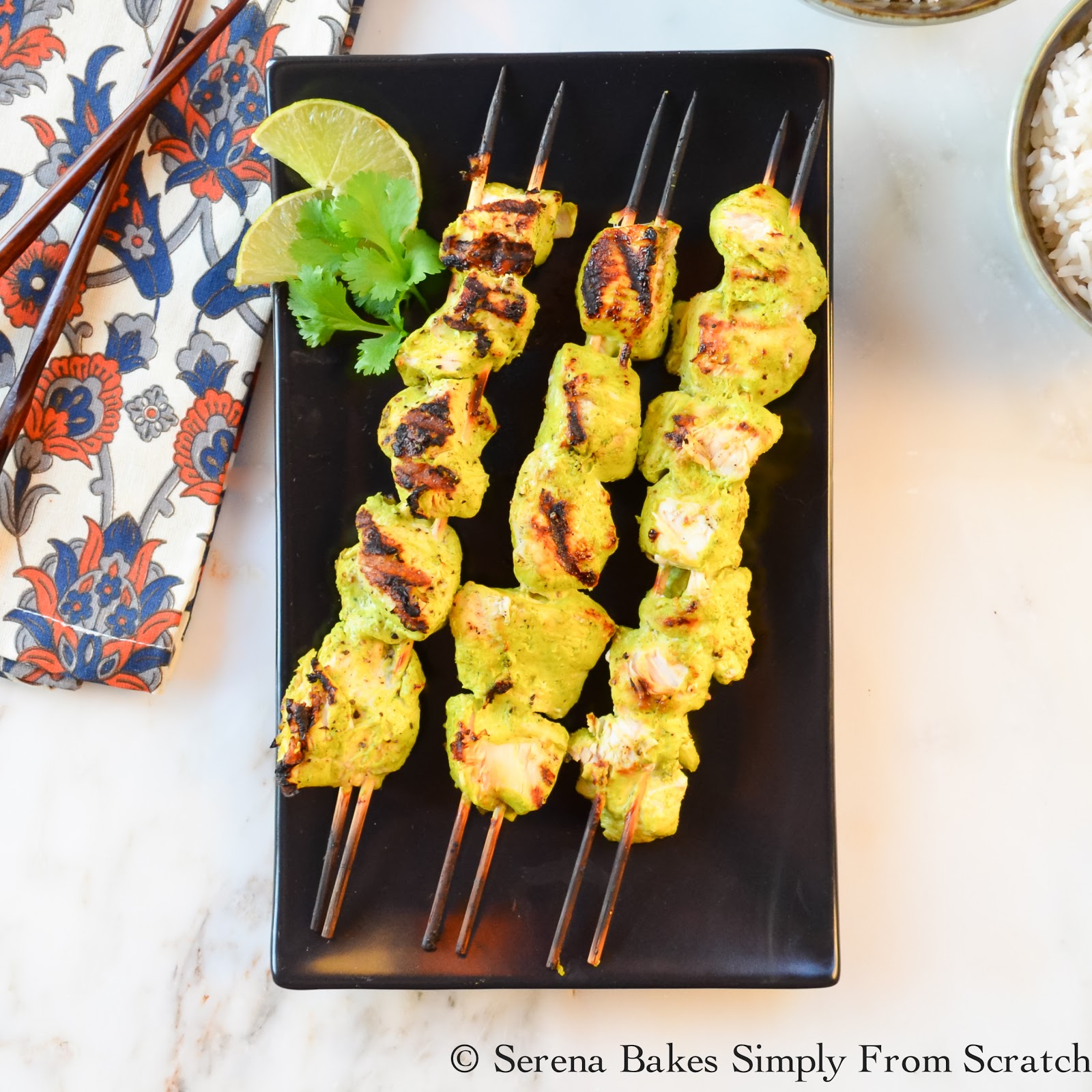 Yogurt Marinaded Chicken Skewers Serena Bakes Simply From Scratch