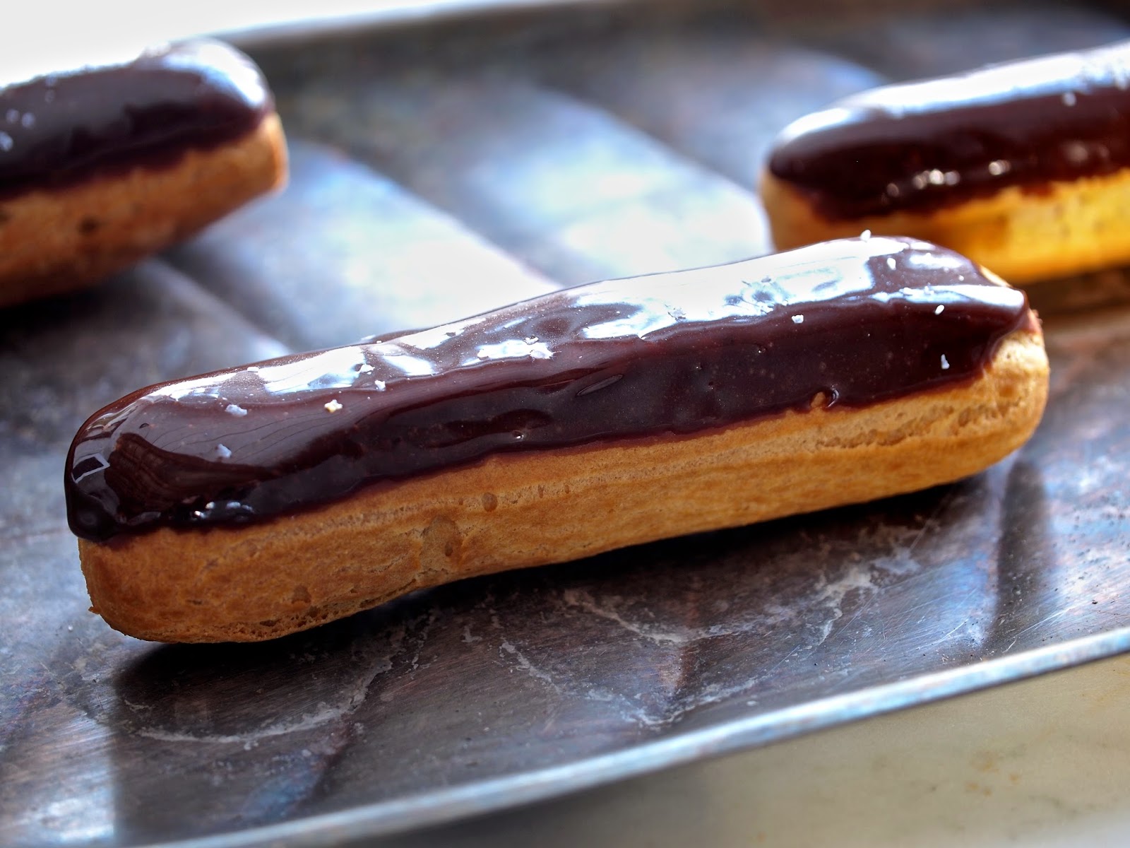 SALTED CARAMEL ECLAIRS