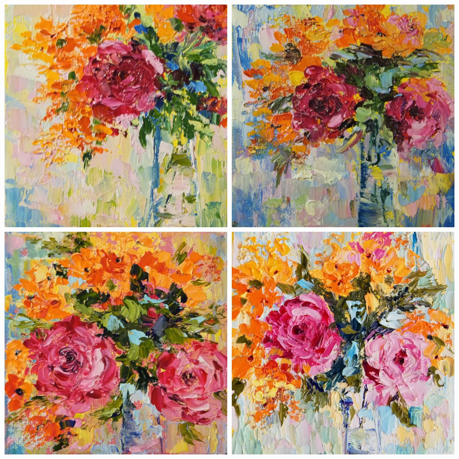 Artbymarion Joy of Colour Mini treasure, Rose flower arrangement No