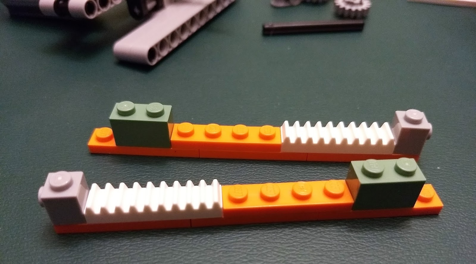 Kto6Science LEGO rack and pinion gears 2 Mechanisms