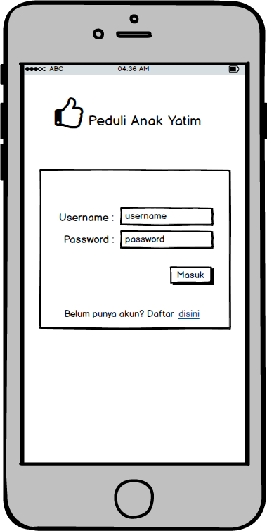 Amir Blog S Mock Up Aplikasi Donasi Untuk Panti Asuhan