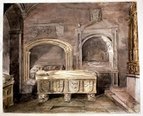 Dibujo de la 'Capilla funeraria de Santa María la Real de Nájera' - Valentín Carderera