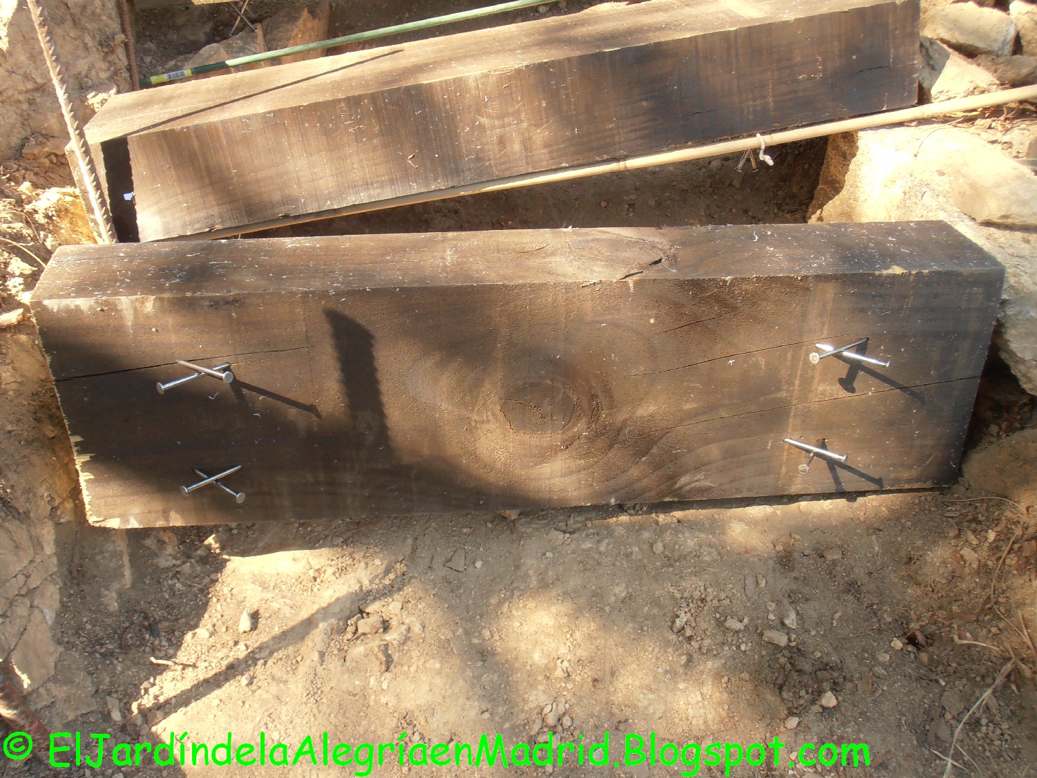 El jardín de la alegría : Tutorial para realizar escalones de madera y