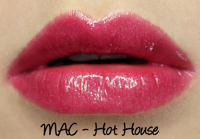 MAC Monday: Venomous Villains - Hot House Lipglass Swatches & Review