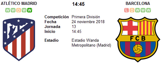 Atético de Madrid vs Barcelona en VIVO Atético de Madrid vs Barcelona en VIVO