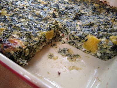 Blue Kale Road: Spinach Cheese Bake for Brunch