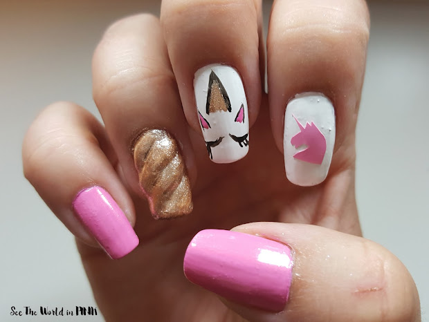 manicure wednesday - unicorn nail