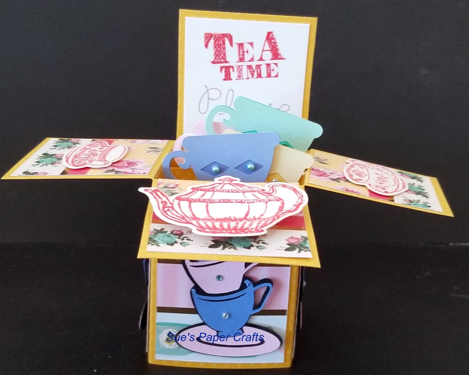 Sue's Paper Crafts: Tea Time Blog Hop